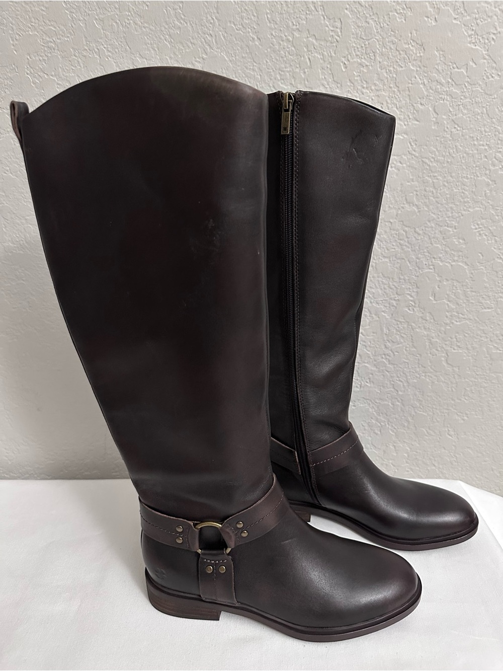 Lucky Brand Hamila Riding Boot Womens Size 7M Dark Brown
